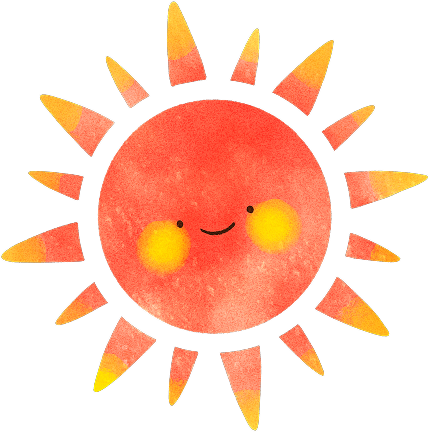 笑顔の太陽のイラスト